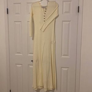 Free people cream maxi dress
